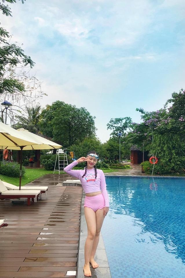 nhan sac dien vien nhi Ha Anh sau sinh anh 8