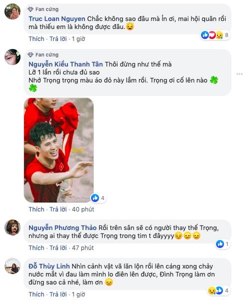 Đình Trọng gặp chấn thương ảnh 2 Dinh Trong gap chan thuong anh 2