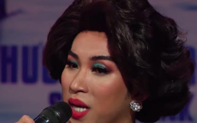 Nghe si hat lo to Lo Lo the hien giong ca o Shark Tank hinh anh