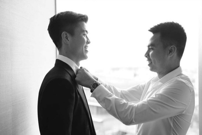 Duy Manh gui loi cam on Duc Huy hau dam cuoi hinh anh