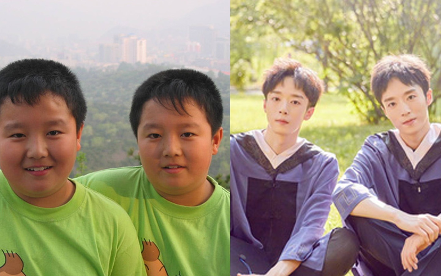 2 anh em sinh doi cung thanh hot boy sau khi giam can hinh anh