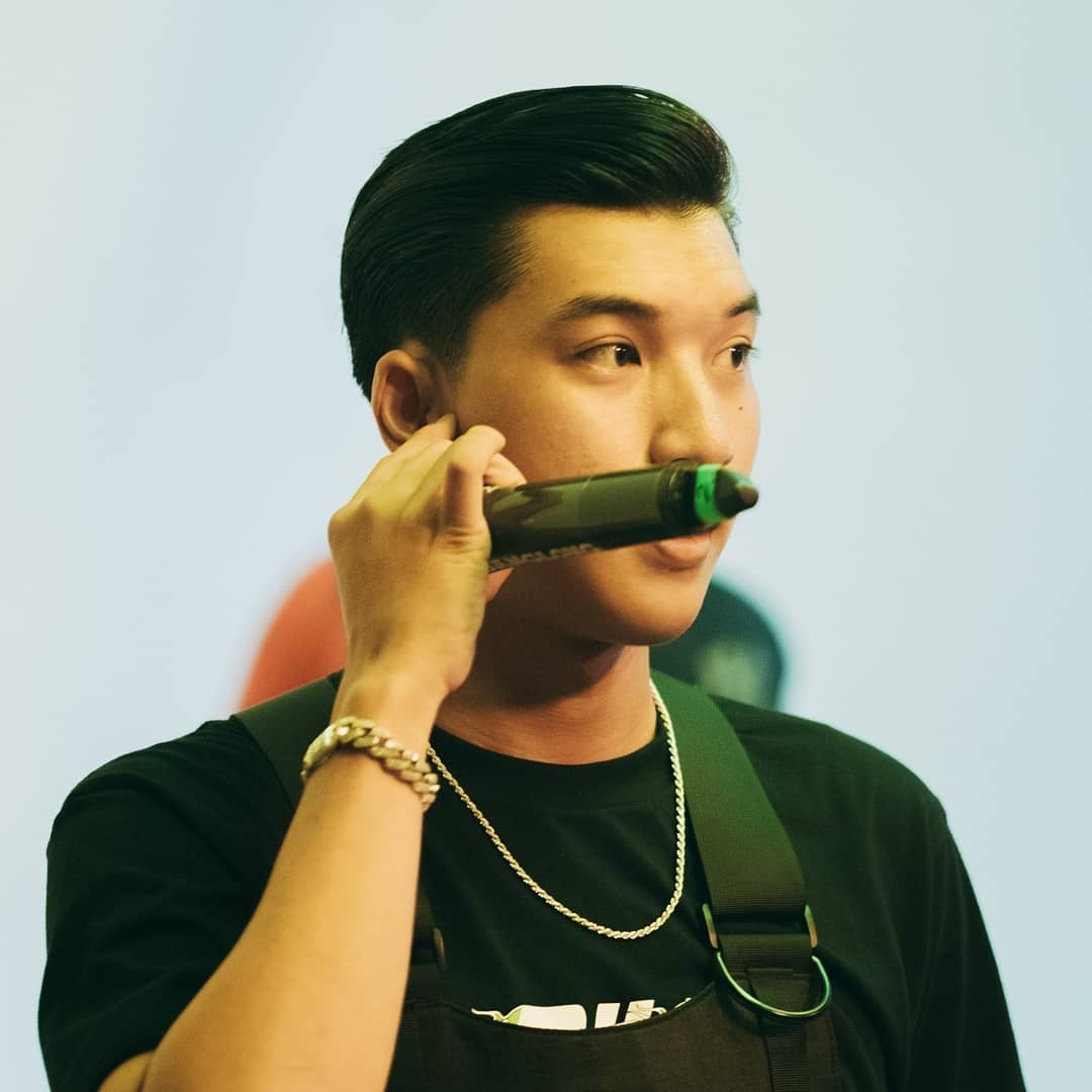 hoc van thi sinh King of Rap anh 1