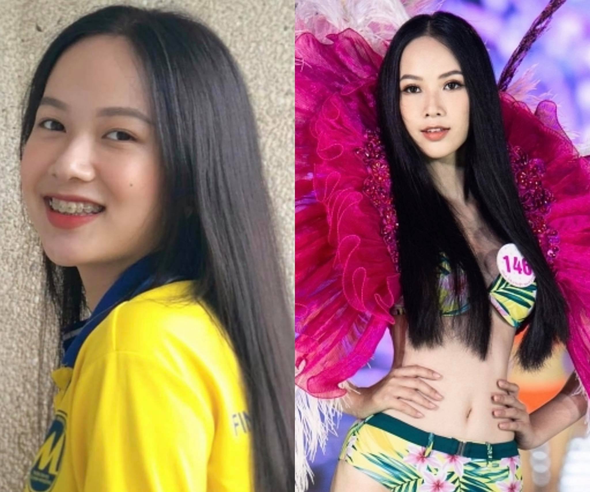 Thi sinh Hoa hau Viet Nam 'lot xac' so voi anh doi thuong hinh anh