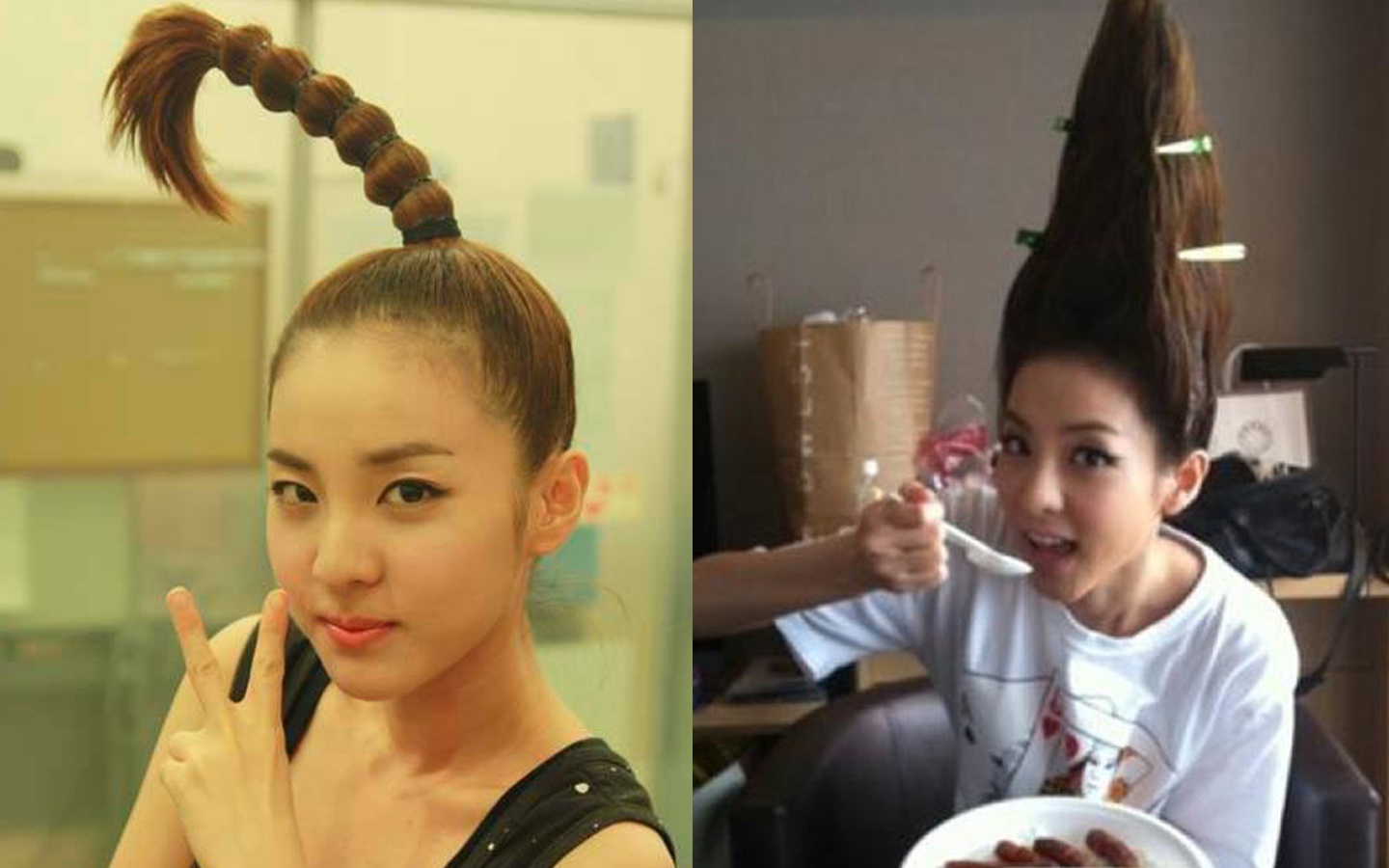 Nhom nhac nu Kpop cuoi nhao kieu toc cua Dara (2NE1) hinh anh