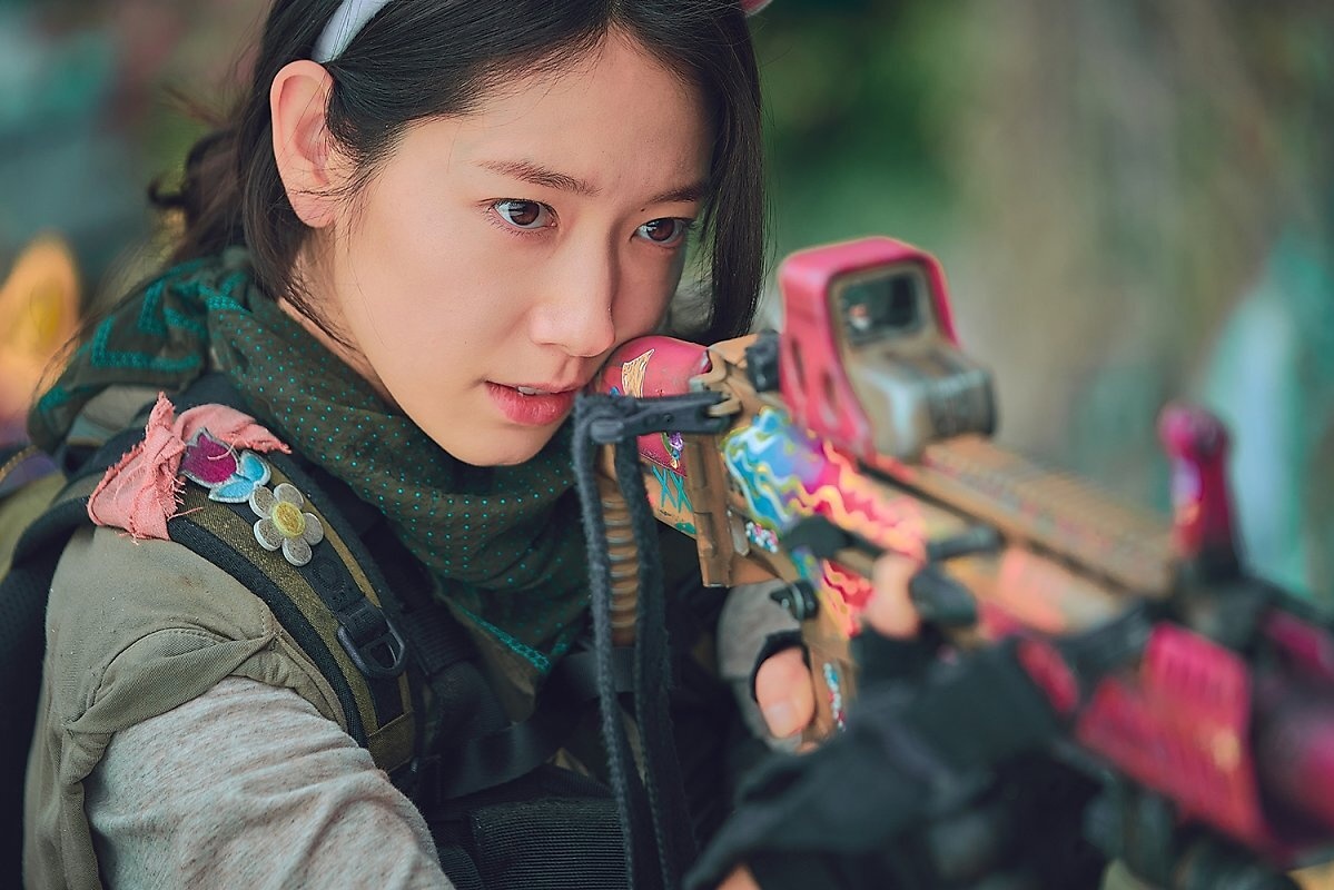 Tao hinh nu chien binh cua Park Shin Hye hinh anh