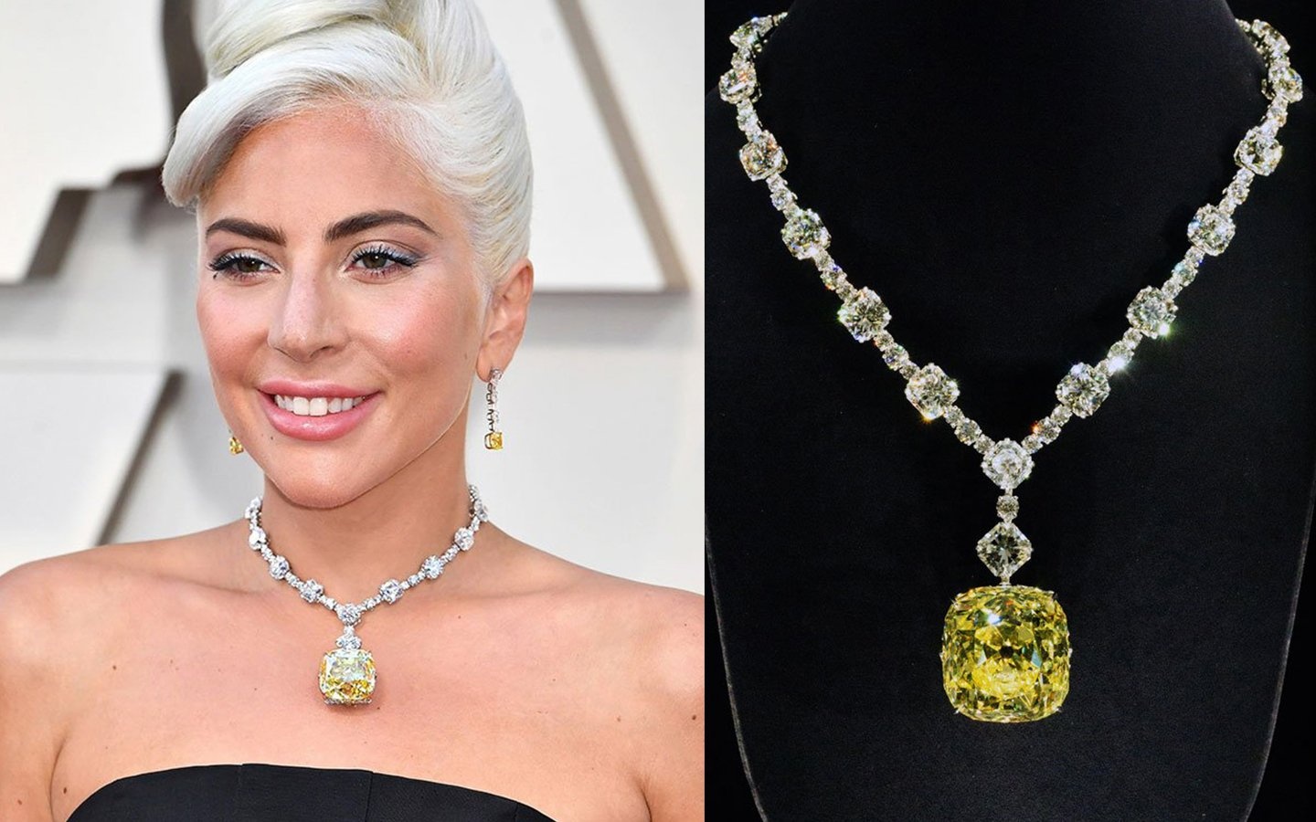 Dang sau vien kim cuong vang 129 carat Gal Gadot, Lady Gaga tung deo hinh anh