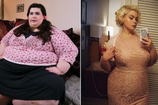 Nhung co gai nang hon 200 kg noi tieng sau khi giam can hinh anh