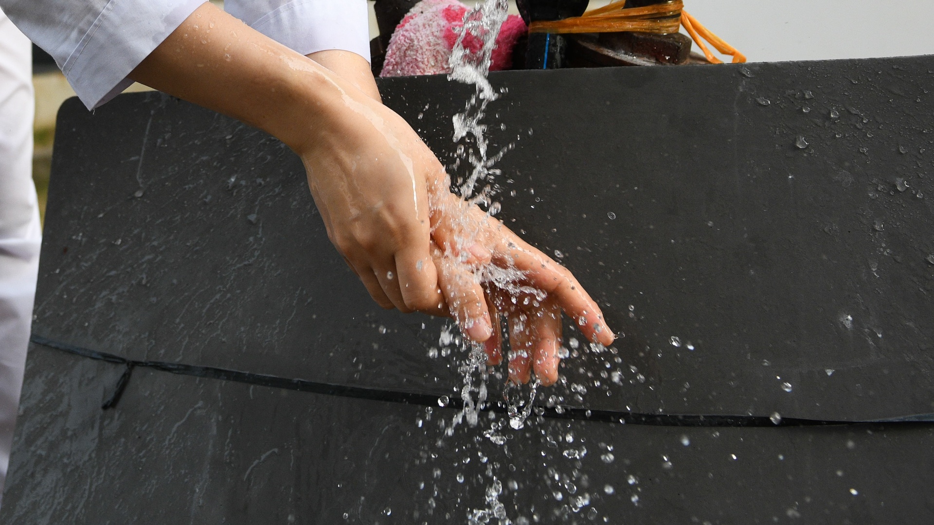 Sinh vien y te,  an tet trong khu cach ly anh 21