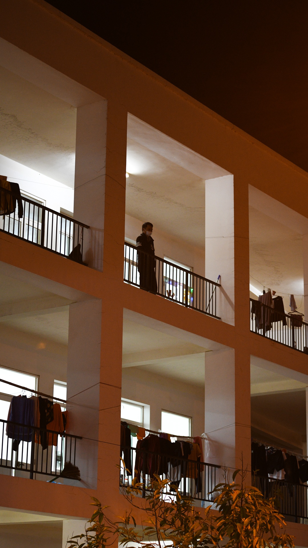 Sinh vien y te,  an tet trong khu cach ly anh 46