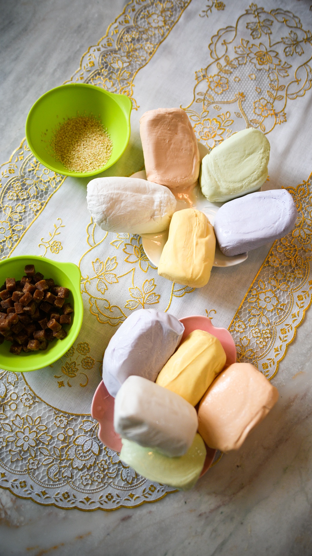 Banh troi ngu sac,  cac buoc lam banh troi anh 6