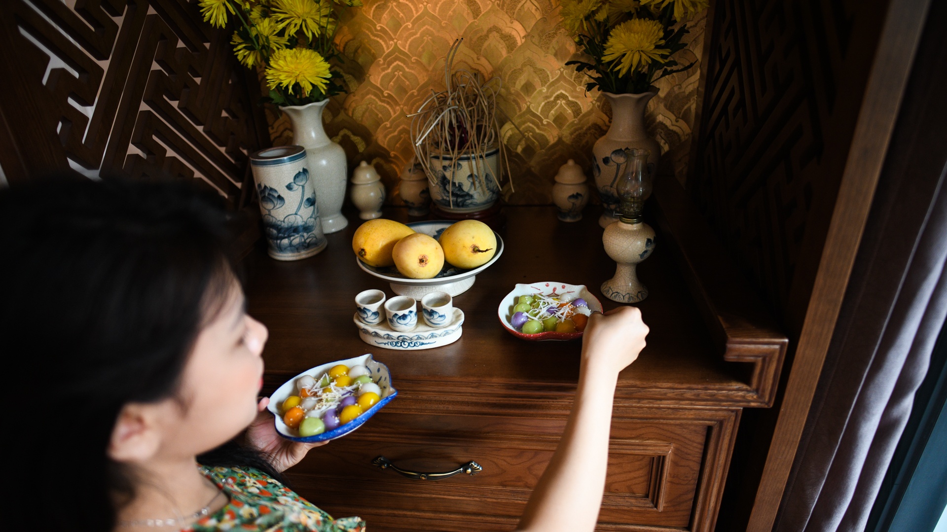 Banh troi ngu sac,  cac buoc lam banh troi anh 25