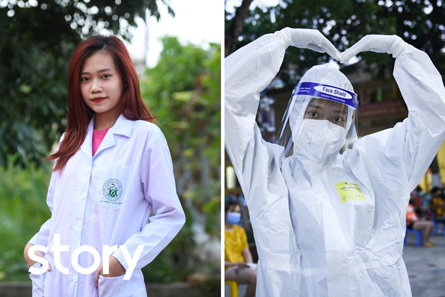 Nu sinh 20 tuoi lam viec den nua dem o tam dich hinh anh