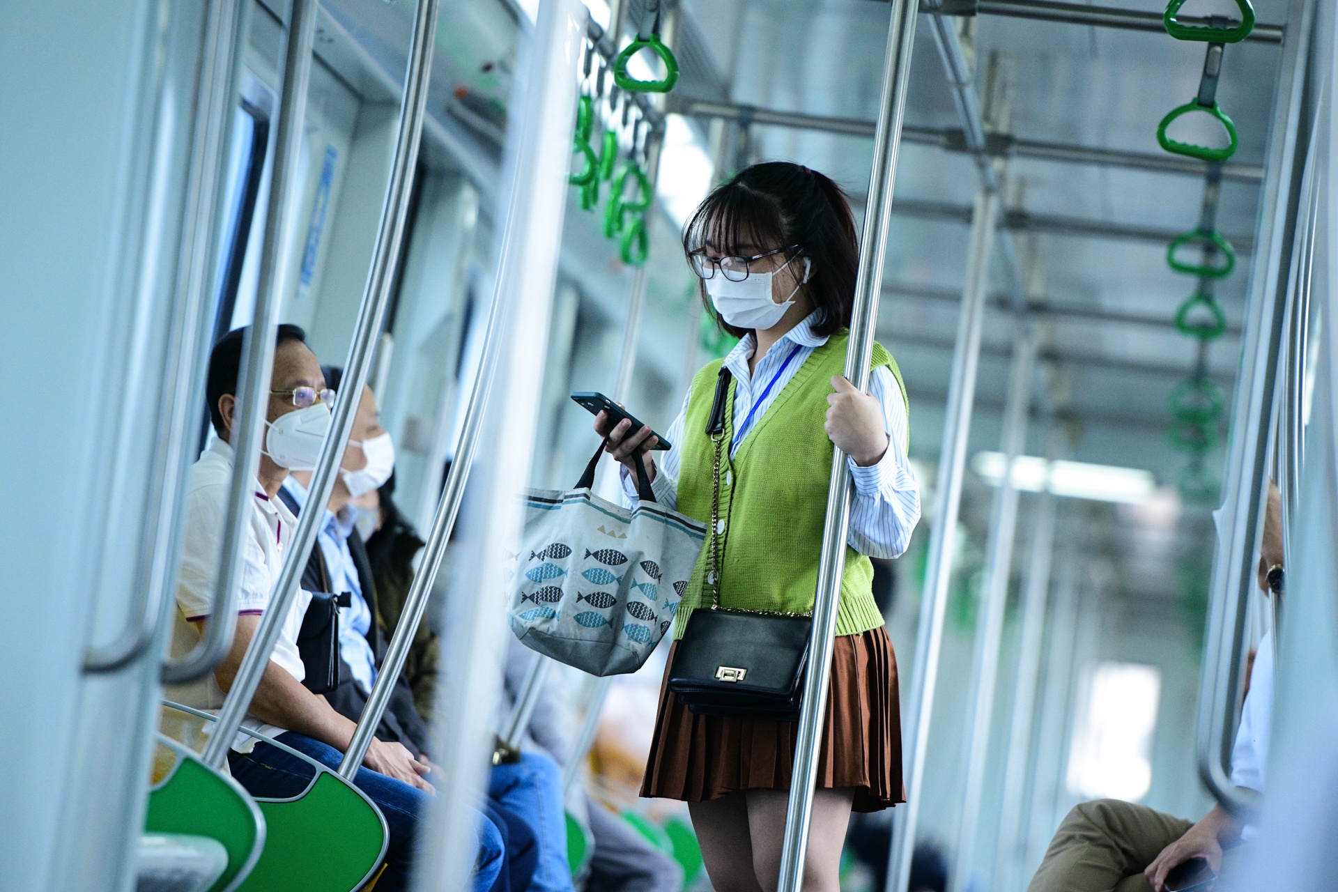 duong sat tren cao,  Cat Linh - Ha Dong,  gio cao diem Ha Noi,  phuong tien giao thong cong cong anh 11