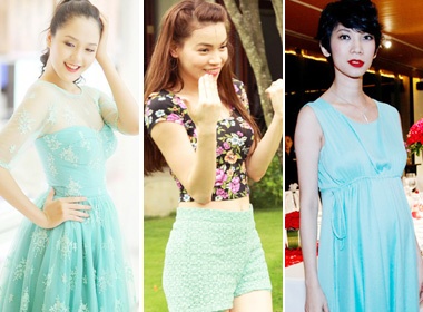 Xanh bac ha 'gay sot' showbiz Viet hinh anh