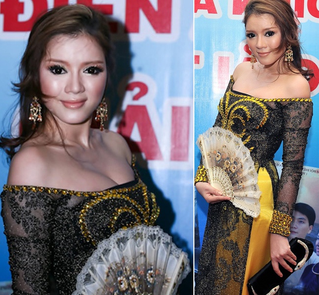 Nhung bo ao dai cach tan cua sao Viet bi 'nem da' hinh anh