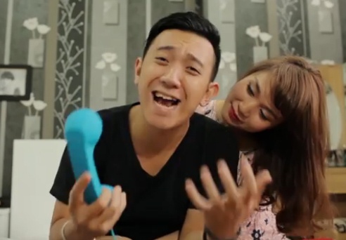 Anh cuoi sieu quay cua doi clip che 'Ngay mai toi lay vo' hinh anh