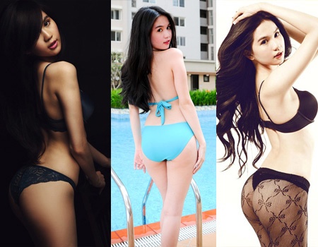 Ngoc Trinh va nhung tu the tao dang qua da hinh anh