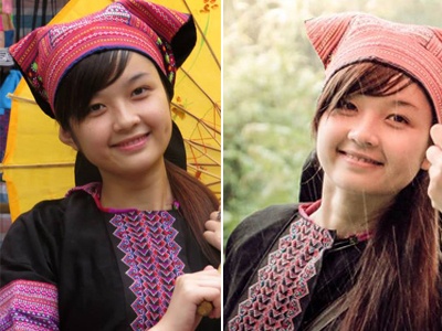 Co gai mac do H'Mong gay sot vi xinh dep hinh anh