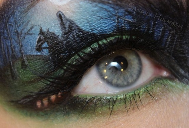 Trang diem mat dep 'ma mi' ngay Halloween hinh anh