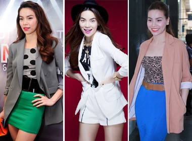 Ha Ho va chieu lam 'nong' hinh anh voi blazer hinh anh