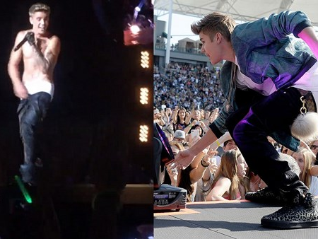 Nhung tai nan san khau kho tin cua Justin Bieber hinh anh