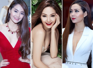 Minh Hang goi cam voi cac kieu dam khoe vong 1 hinh anh