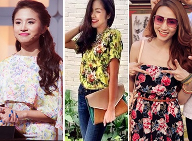 My nhan Viet phai long hoa tiet hoa dip nam moi hinh anh
