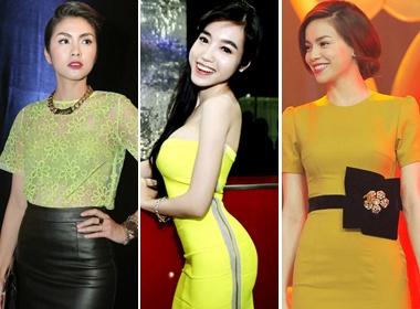 Dan my nhan xinh tuoi, cuon hut voi xanh la ma hinh anh