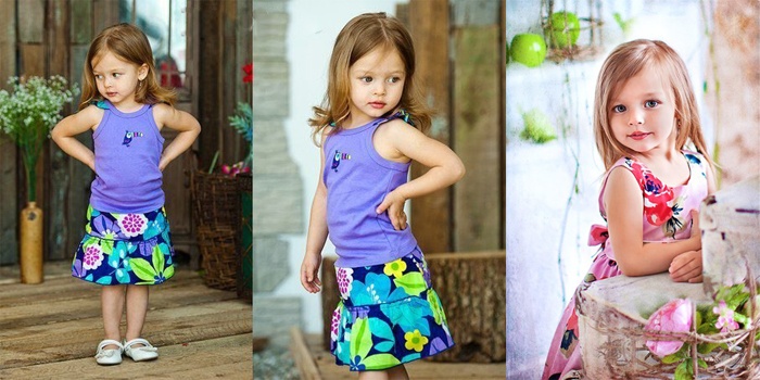 Mẹ Catherine biết Anna rất hợp với đầm hoa, thế nên các bức ảnh thời trang mùa hè của cô bé luôn tràn ngập các sắc hoa dễ thương trên tóc và trang phục.