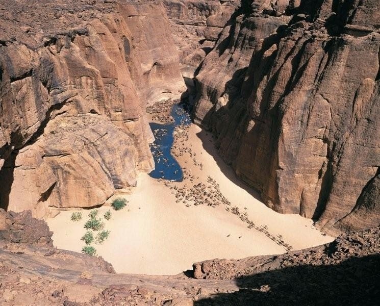 Guelta d'Archei, oc dao la lung trong sa mac hinh anh