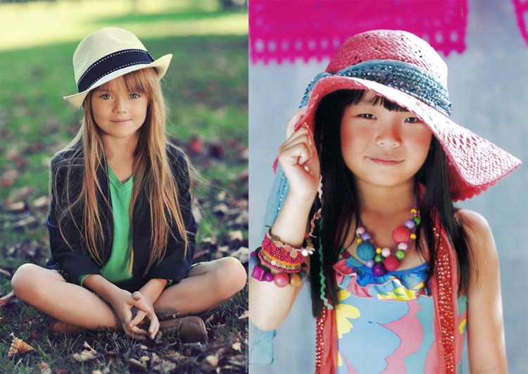 Để che nắng, những chiếc nón rộng vành được các cô nhóc yêu chiều hơn cả.