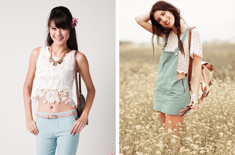 Với những bạn gái có phong cách thời trang độc đáo, crop top bằng len đan crochet là loại trang phục không thể thiếu trong hè năm nay.