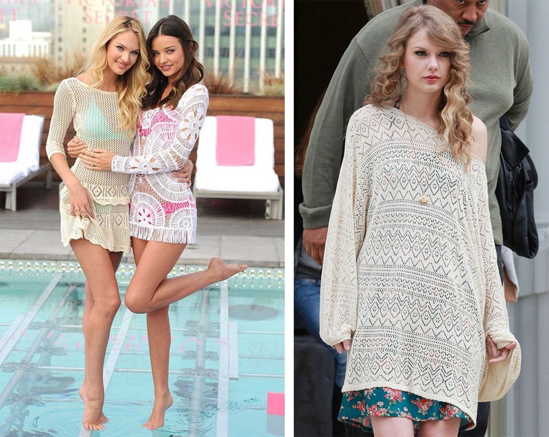 Chính vì vẻ đẹp sexy và quyến rũ của loại len này mà nhiều sao nữ đình đám thế giới như Taylor Swift, Miranda Kerr, Kate Moss, Vanessa Hudgens, Selena Gomez … đã “mê mệt” len crochet mỗi độ hè về.
