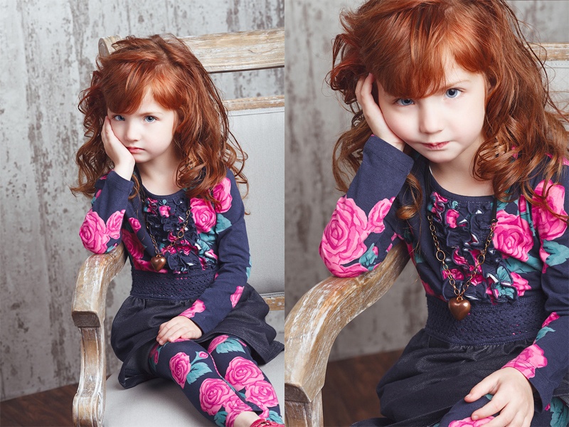 Những chiếc đầm hoa to bản giúp cho vẻ đẹp hồn nhiên, trong sáng của Alice thêm ngọt ngào, cuốn hút.