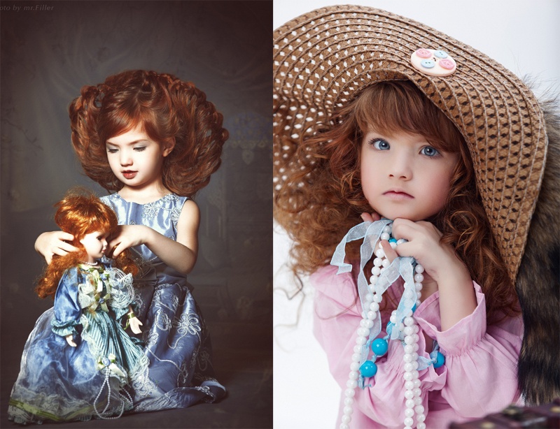 Được mẹ Olga chăm chút nên cô bé Alice luôn xuất hiện lộng lẫy, trau chuốt trong mọi bức hình thời trang.