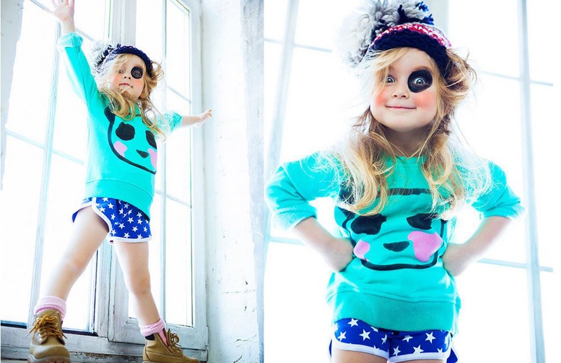 Net dep trong veo cua mau nhi qua ong kinh Vika Pobeda hinh anh