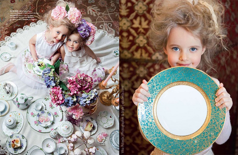 Bóng bay, đĩa sứ, những cánh chim… tạo nên những pose ảnh thời trang độc đáo, ấn tượng.