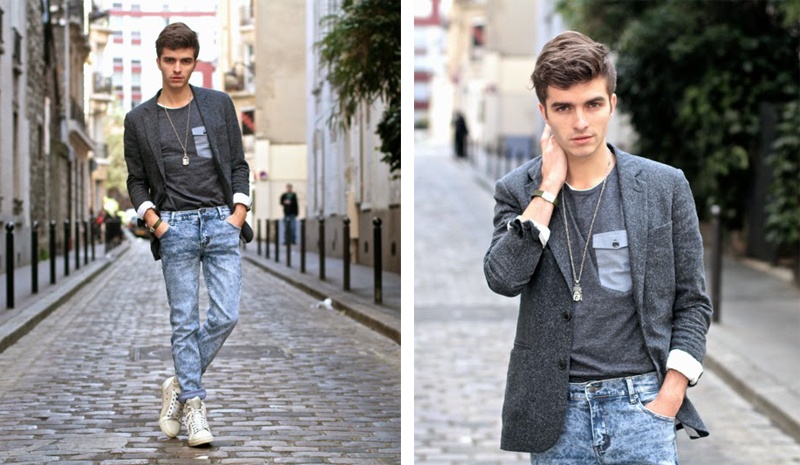 Hoặc dùng vest giảm bớt độ bụi bặm của jeans để trông hiện đại mà vẫn đảm bảo nét đẹp hào hoa , thanh lịch.