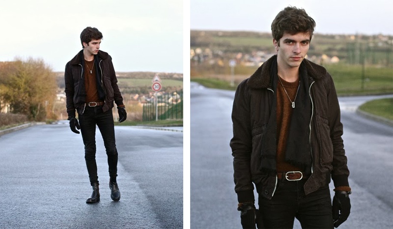 Matthias C cũng không ngại chọn các kiểu áo khoác da bụi bặm, nếu muốn xuống phố với street style hiện đại, trẻ trung và khác biệt.