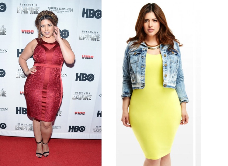 Màu nóng như vàng, hồng, đỏ v.v… thường cho là không hợp với nàng béo, nhưng chỉ cần chọn kiểu dáng phù hợp, bạn vẫn sẽ tỏa sáng như thường.