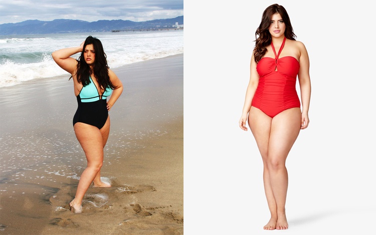 Không những vậy, nàng béo còn rất tự tin trong những bộ bikini hay áo tắm 1 mảnh sexy đầy màu sắc.