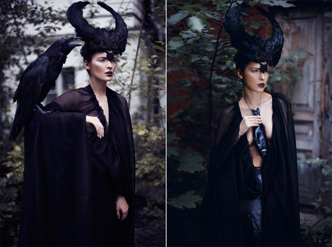 Tuy lấy ý tưởng từ nhân vật Maleficent nhưng cả 2 nhiếp ảnh lẫn người mẫu đều tạo nên những bộ ảnh thời trang mang phong cách và dấu ấn cá nhân riêng biệt.