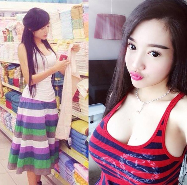 Nhắc tới các mỹ nhân Việt “nghiện” khoe vòng 1 không thể không nhắc đến hot girl kiêm diễn viên Elly Trần. Vốn được biết tới là người sở hữu vòng 1 “khủng”, Elly Trần thường xuyên đăng tải ảnh “nóng” trên trang cá nhân. Những bức ảnh tự chụp hay làm mẫu của Elly Trần đều có đặc điểm chung ở bộ ngực cỡ bự dễ gây chú ý cho người xem. 