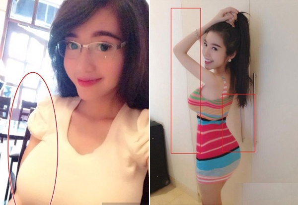 Không ít lần Elly Trần bị bóc mẽ sử dụng photoshop quá đà khiến vòng 1 ngày càng phình to. Nữ diễn viên cũng không ngại đáp trả mỗi lần bị antifan chỉ trích nghiện khoe ngực. 