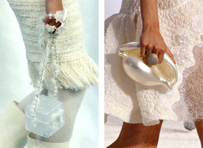 Chanel cũng mở màn cho ý tưởng giỏ xách lạ lùng với đủ mọi hình dáng, kích cỡ.