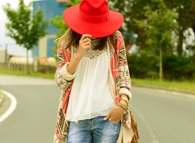 Kimono cardigan, chiec ao sieu quyen ru ngay he hinh anh