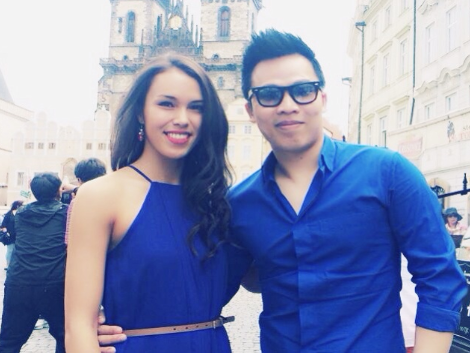 Vu Khac Tiep hen ho nguoi dep Thu May tai Sec hinh anh