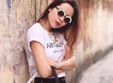 Thoi trang he hut moi anh nhin cua Luu Huong Giang hinh anh