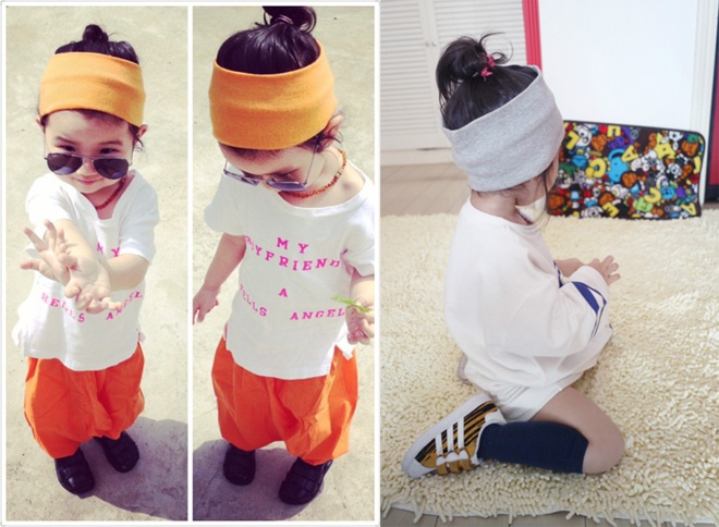 Cô bé mắt 1 mí trông thật sành điệu với các kiểu băng đô như thế này.