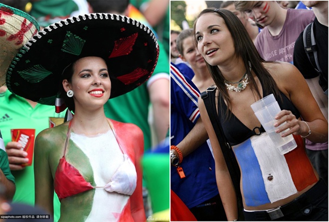 Với những cô nàng cá tính, mạnh mẽ, áo bikini và body paint là sự kết hợp tuyệt vời để tăng nét đẹp sexy lên cấp số nhân.